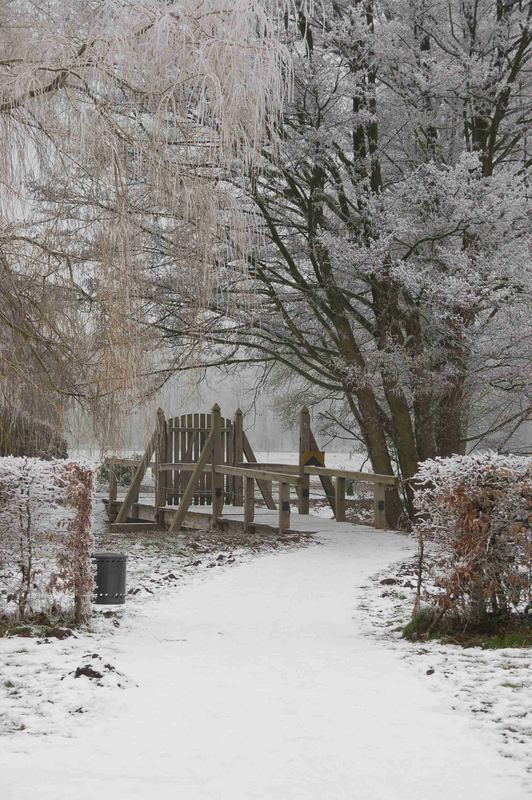 Brücke im Winter