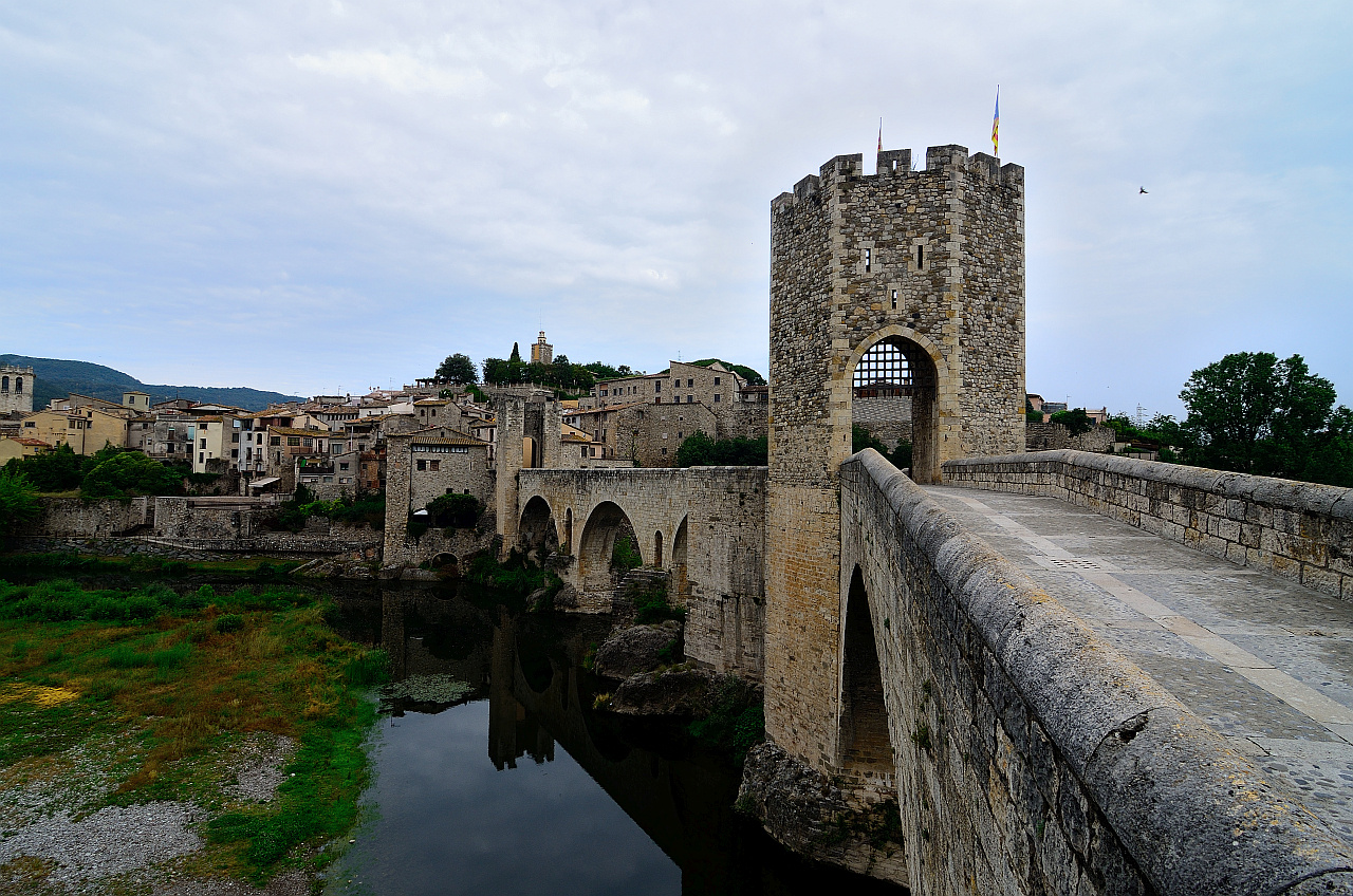 Brücke in Besalu 3, Pont of Besalu, Puente en Besalu  (E 1513),