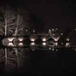 Brücke in Brügge bei Nacht 