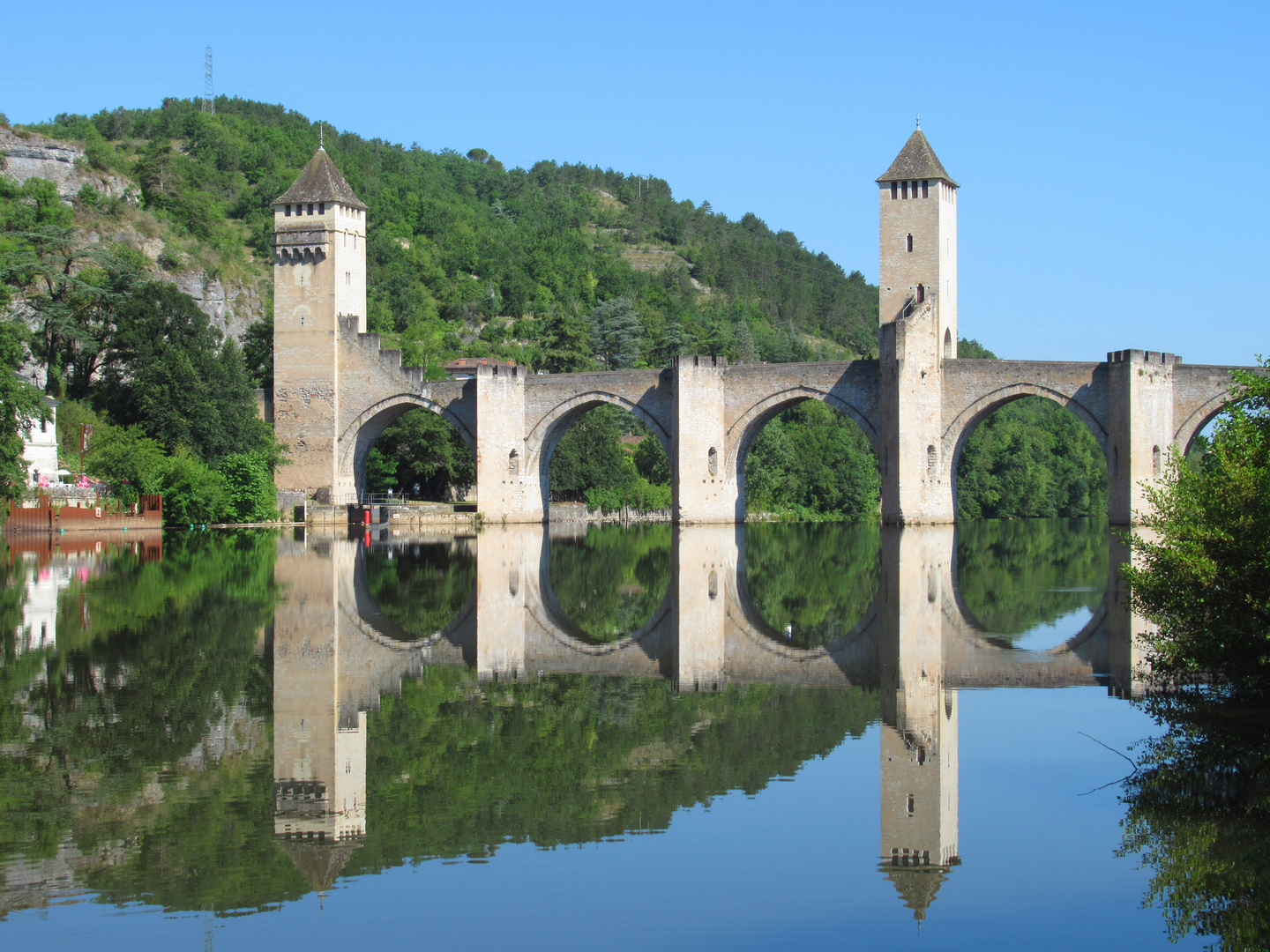 Brücke in Cahors Frankreich