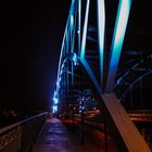 Brücke in Danzig bei Nacht