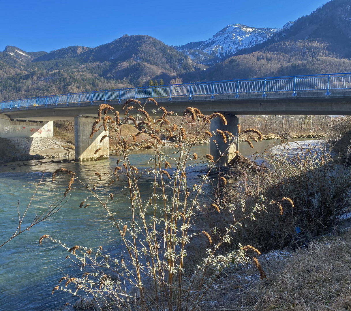 Brücke in den Bayerischen Alpen