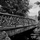 Brücke in den Park an der Ilm