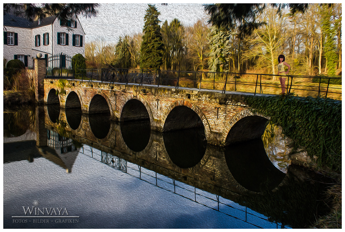 Brücke in der Abendsonne