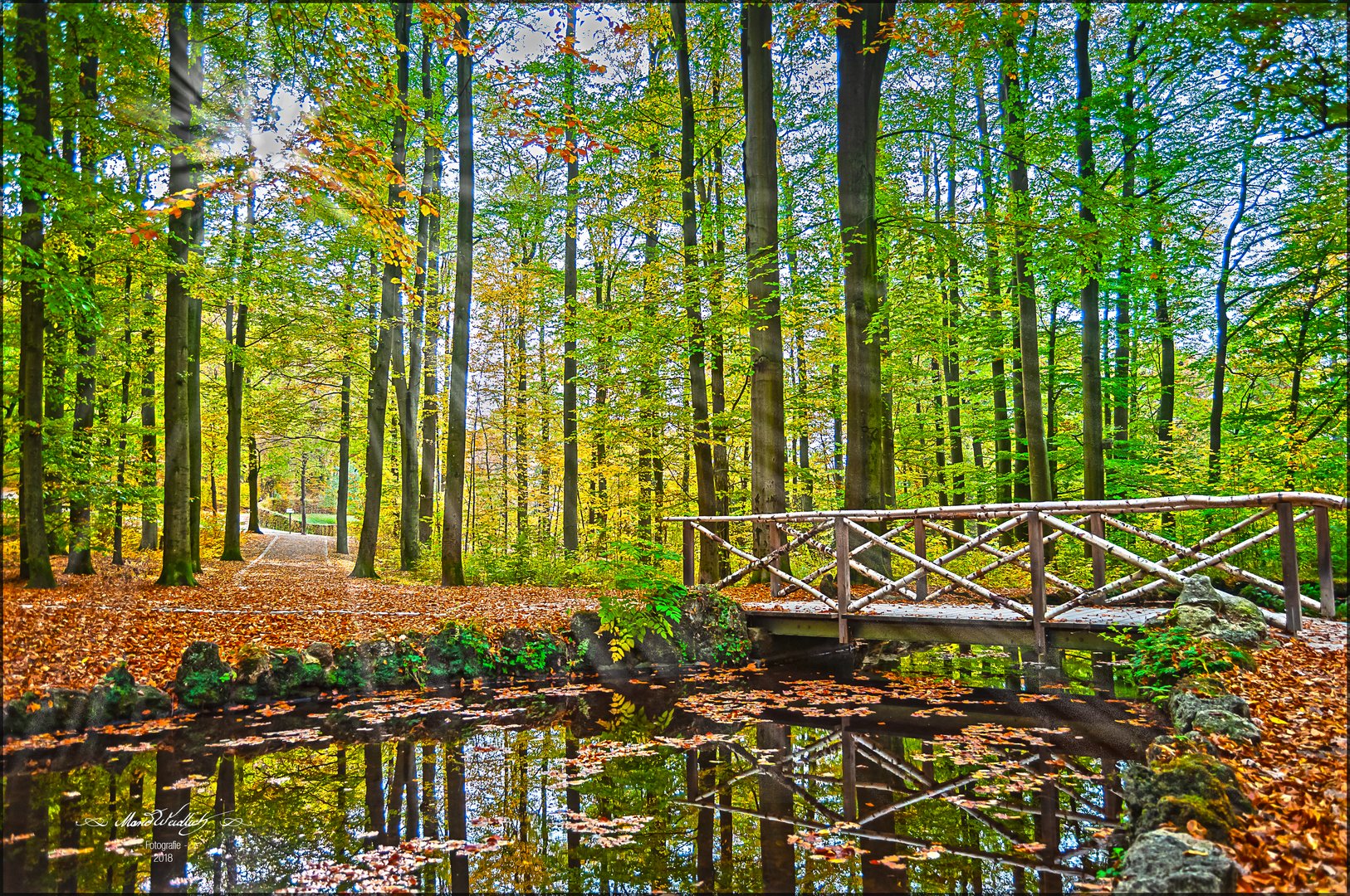 Brücke in der Eremitage in Bayreuth