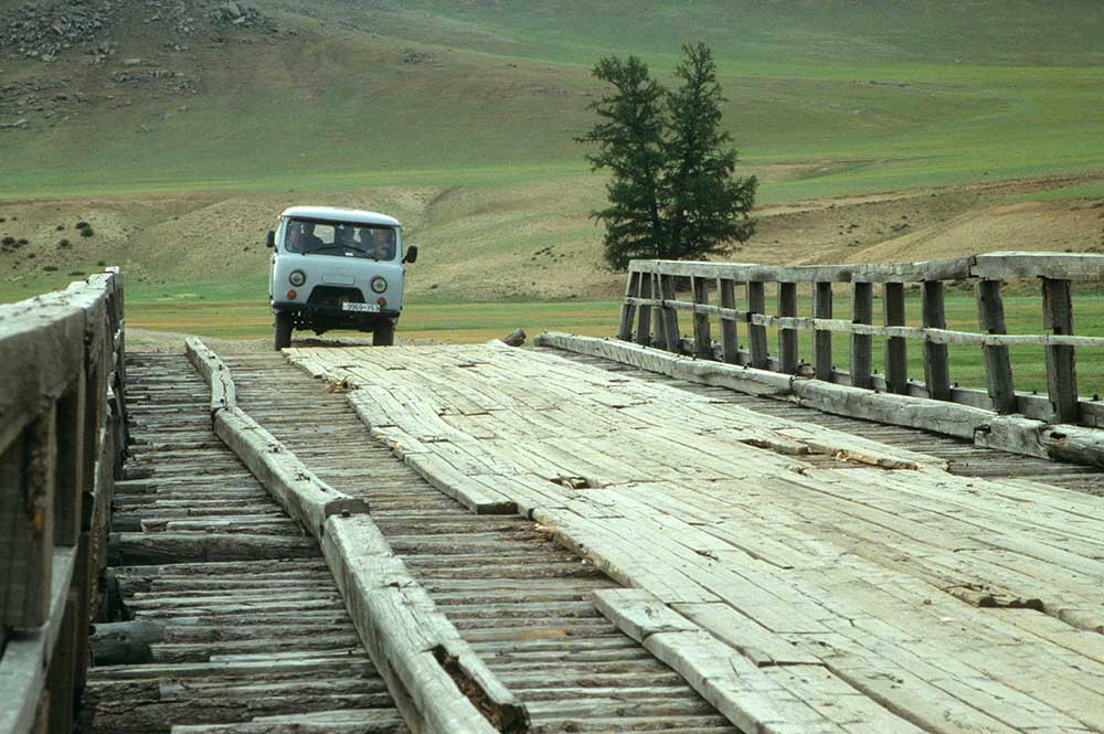 Brücke in der Mongolei.