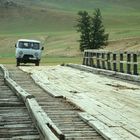 Brücke in der Mongolei.