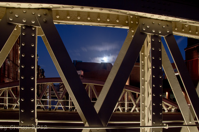 Brücke in der Speicherstadt in Hamburg