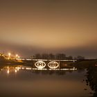 Brücke in Kostelany nad Moravou zu Weihnachten 2014