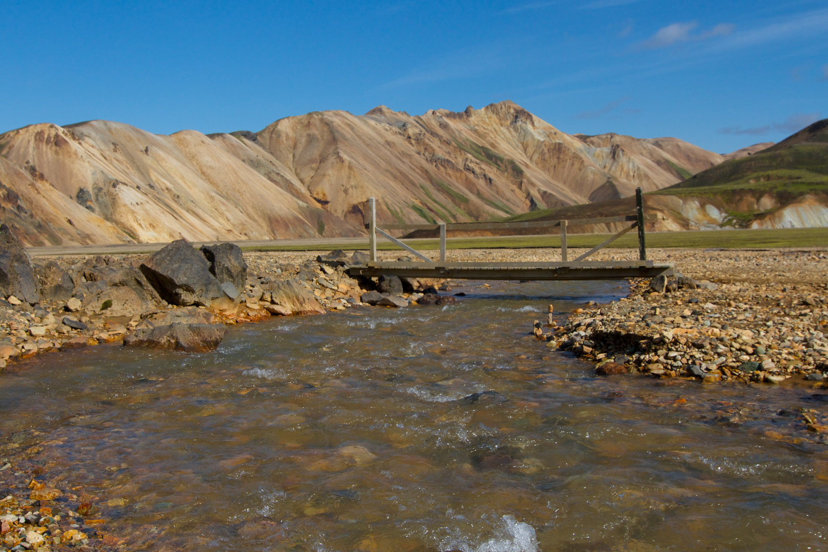 Brücke in Landmannalaugar