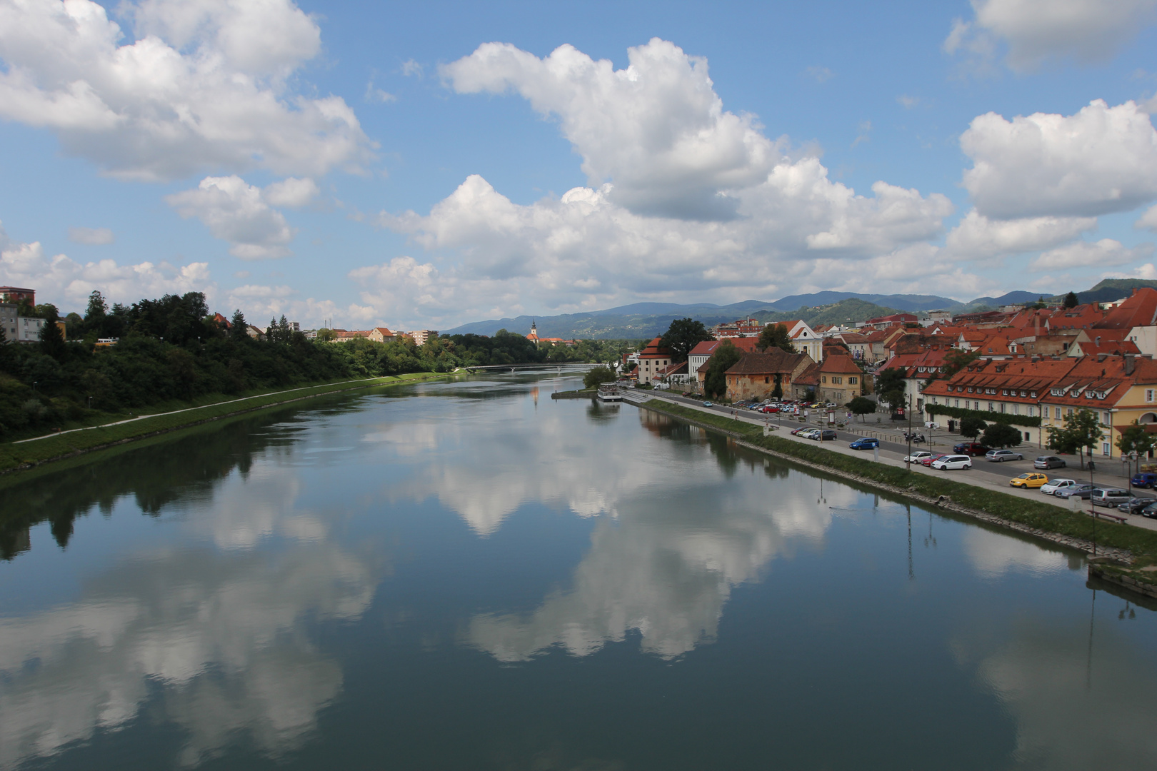 Brücke in Maribor, Slowenien