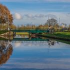 Brücke in Mariensiel über Ems Jade Kanal