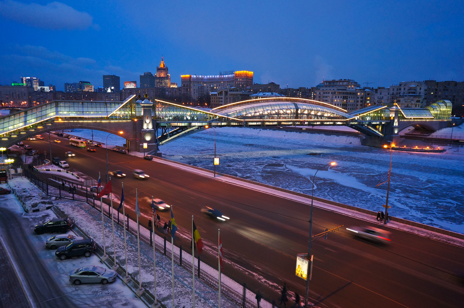 Brücke in Moskau