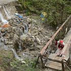 Brücke in Phaplu am Rande vom Makalu Barun National Park