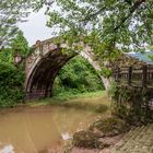 Brücke in Shangli (Sichuan)