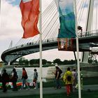 Brücke "Passarelle" zwischen Kehl und Strassburg