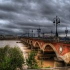 Brücke Pont de Pierre in Bordeaux ( HDR )