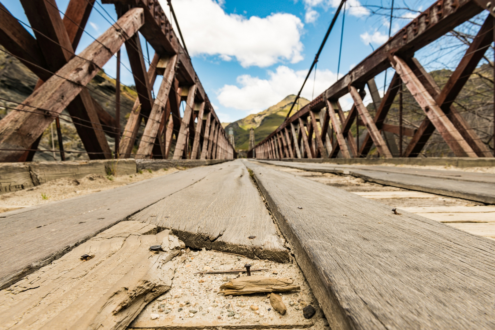 Brücke über den Arrow  - Skippers Road NZ