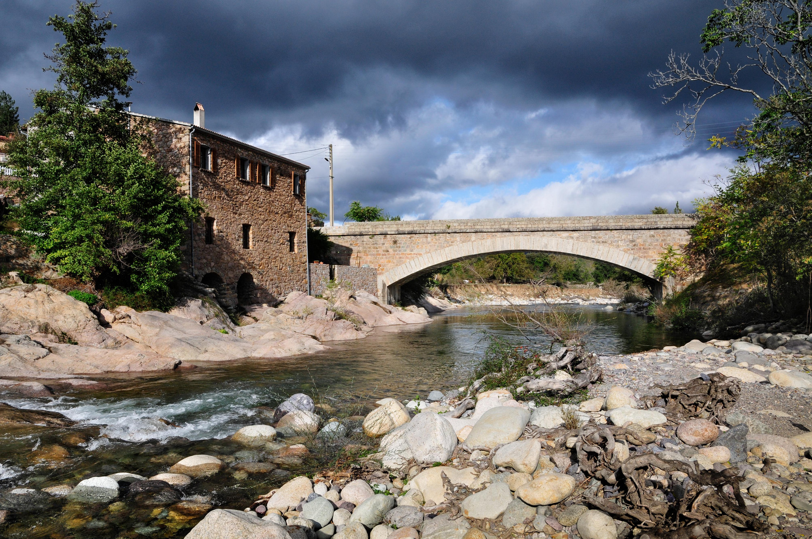 Brücke über den Asco, Korsika