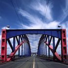 Brücke über den Hafen in Duisburg