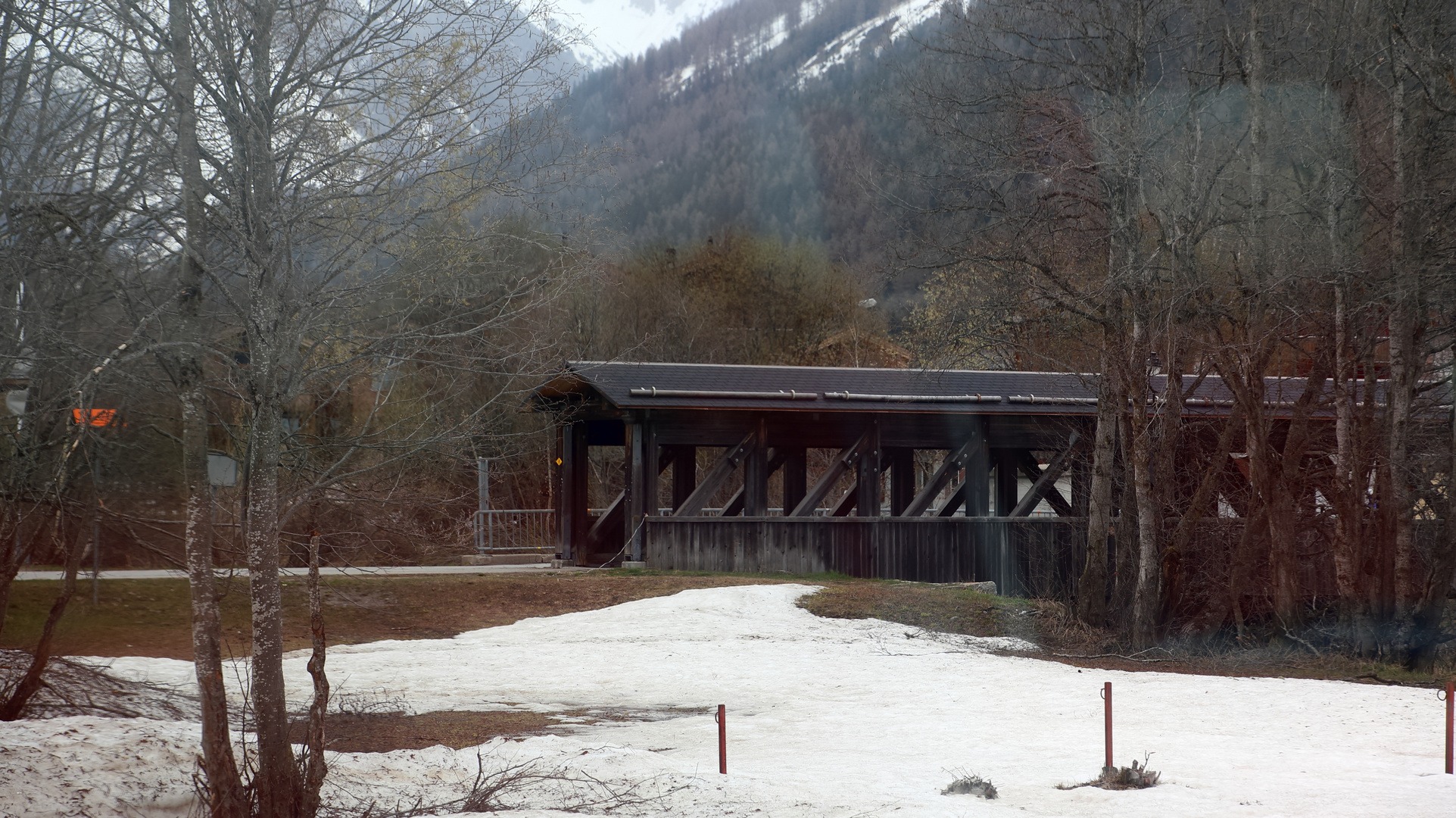 Brücke über den Rotten ( Rhone )