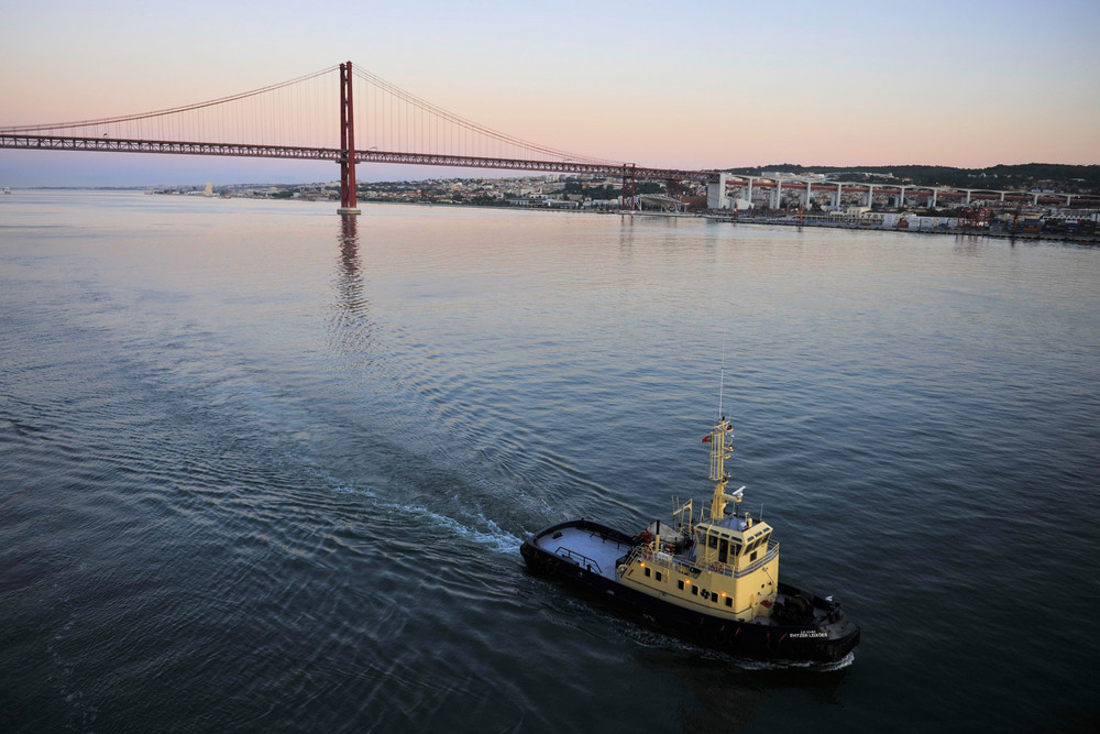 Brücke über den Tejo in Lissabon