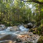 Brücke über den wilden Fluss