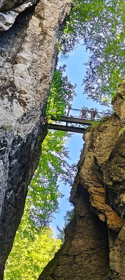 Brücke über der Breitachklamm