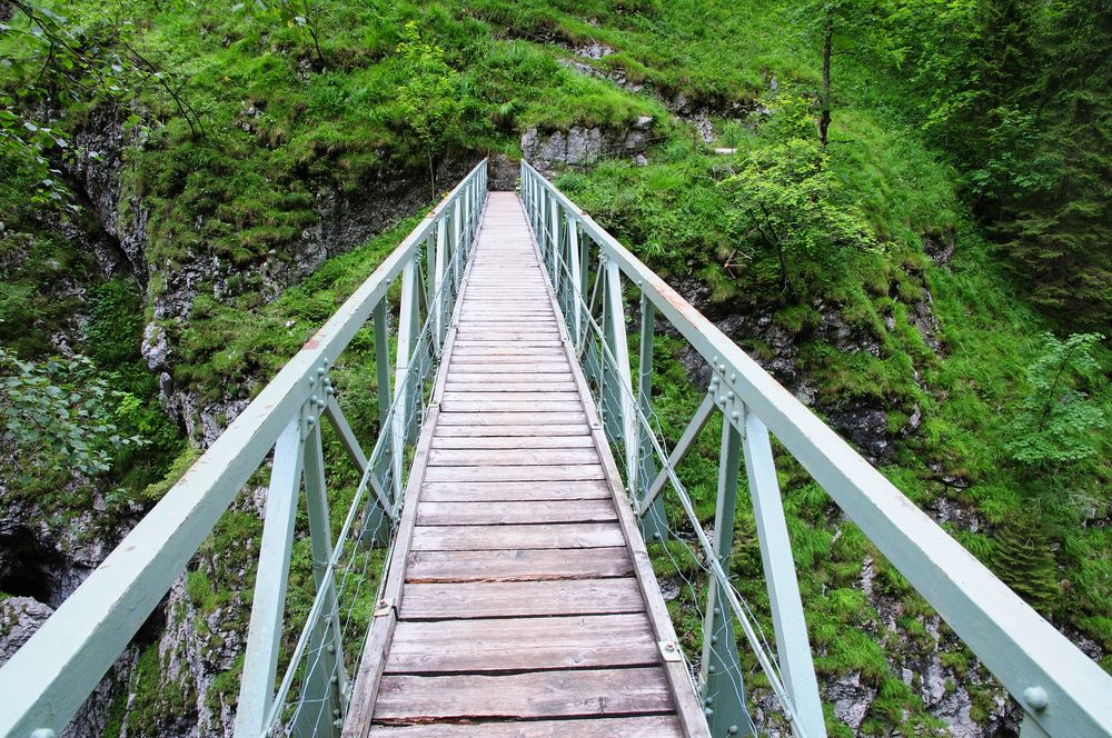 Brücke über der Höllentalklamm