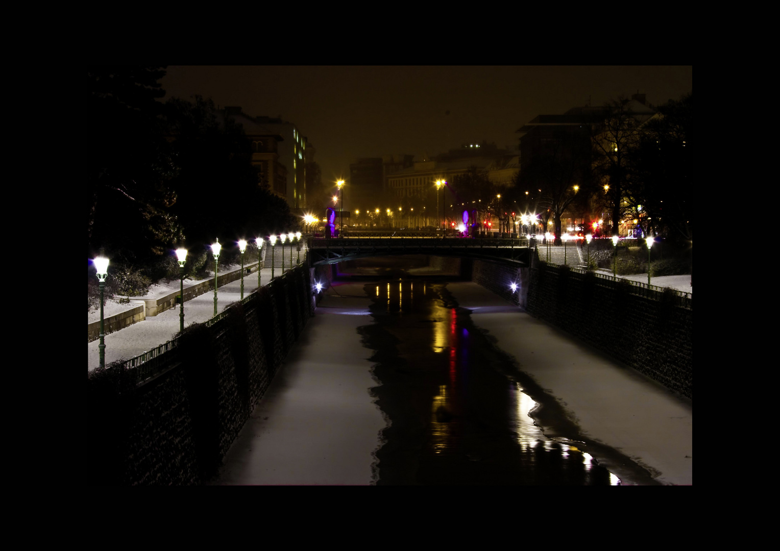 Brücke über der Wien