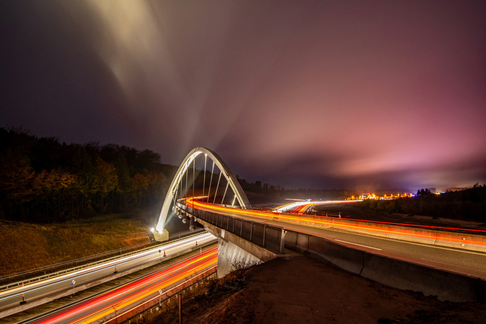 Brücke über die A3 bei Rohrbrunn (Spessart)