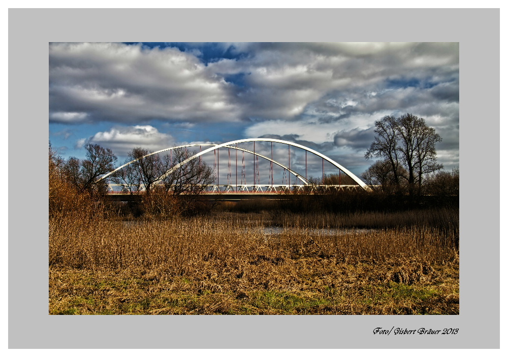 Brücke über die Elbe nach Wittenberg