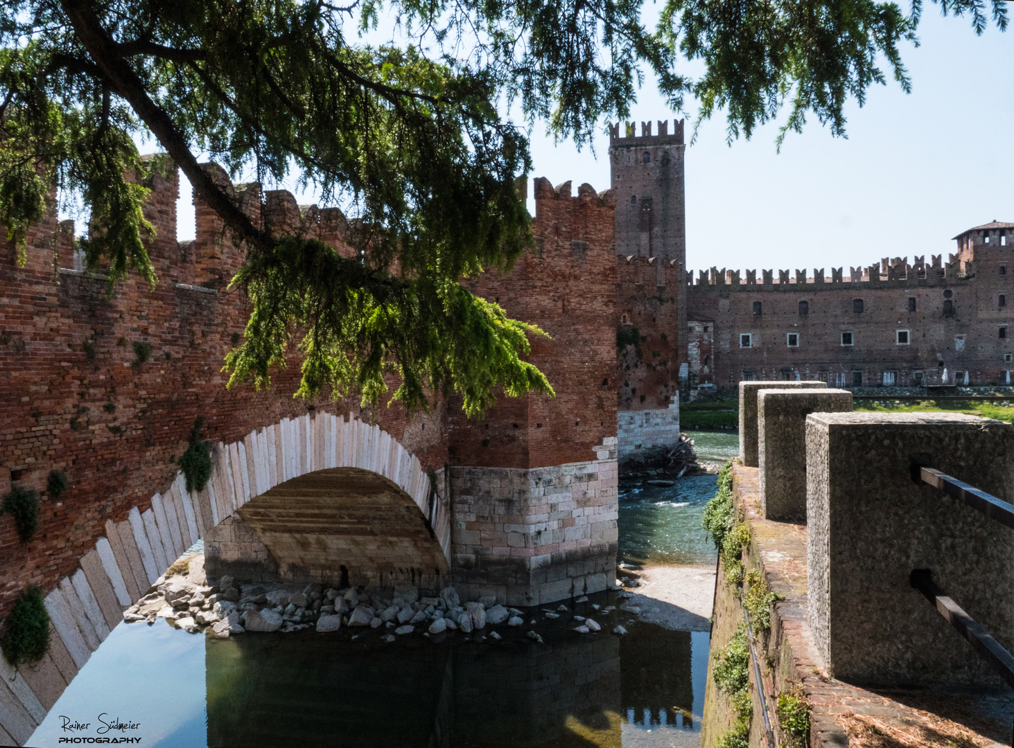 Brücke über die Etsch, Verona Italien 