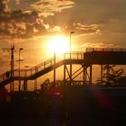 Brücke über die Gleise von Hbf Aschaffenburg