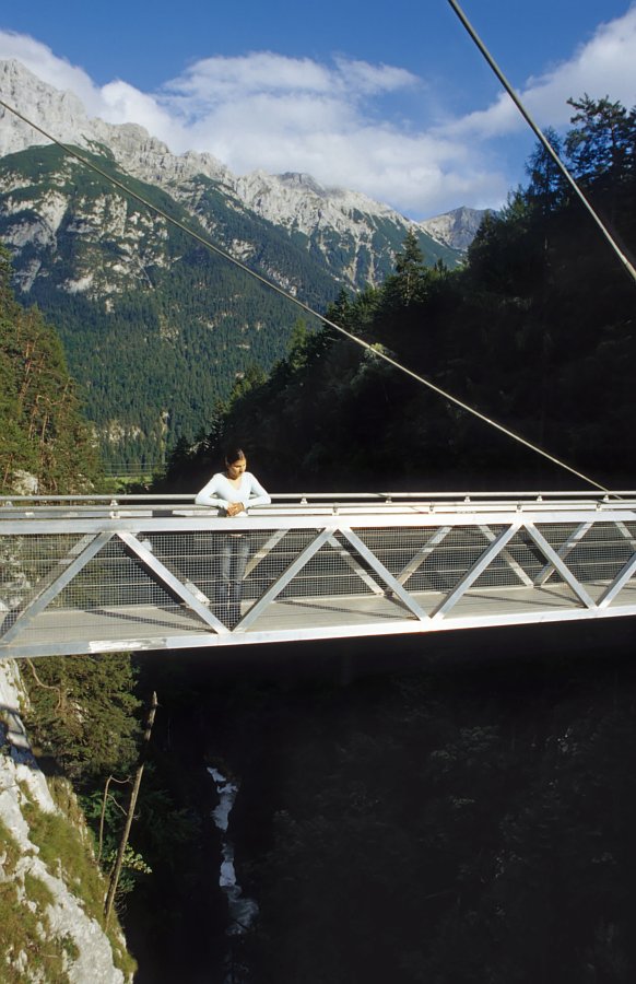 Brücke über die Leutaschklamm