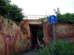 Brücke über die Niederfeldstraße vor einem Jahr....