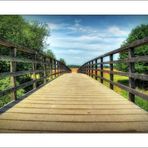 Brücke über die Roer in der Gemeinde Roerdalen ...