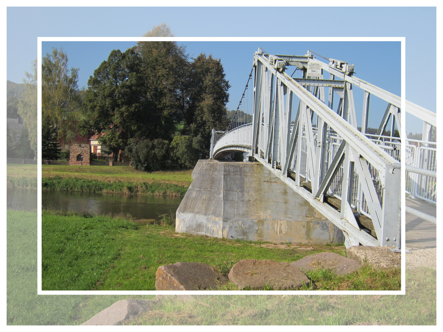 Brücke über die Zwickauer Mulde bei Sörnzig/ Wechselburg