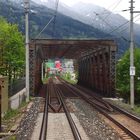 Brücke über einen kleinen Kanal in Spittal an der Drau