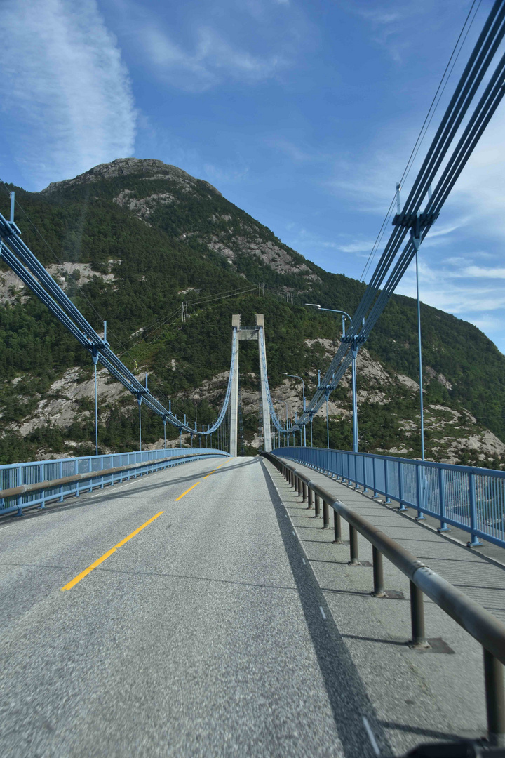 Brücke über Lysefjord