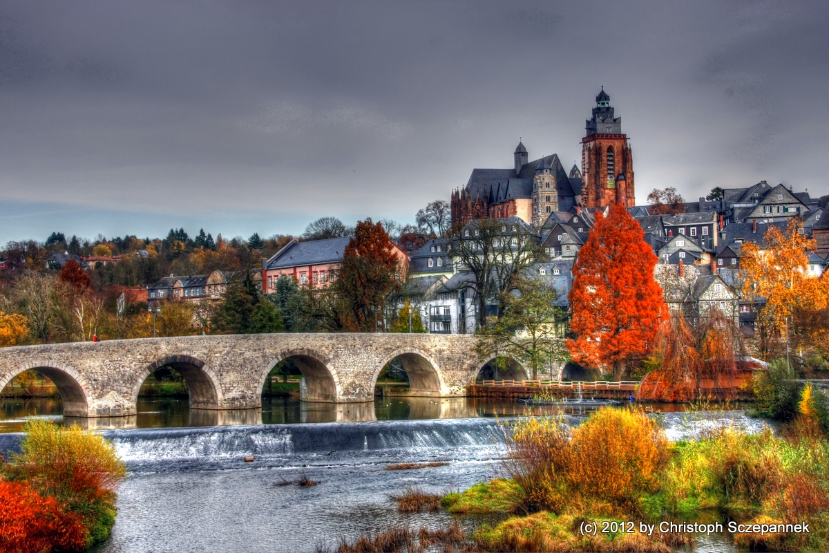 Brücke und Altstadt Wetzlar mit Dom