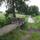 Brücke und Furt über den ausgetrockneten Rollefbach