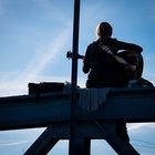 Brücke und Gitarre