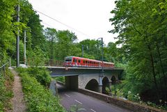 Brücke vor dem Tunnel bei Manternach