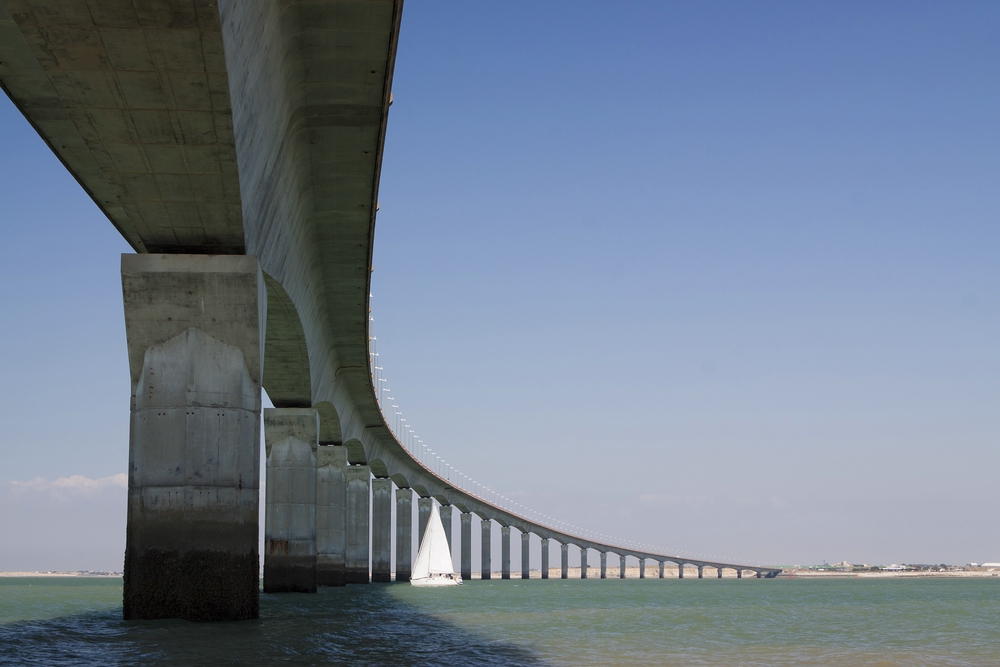 Brücke zu Il de Re in Frankreich