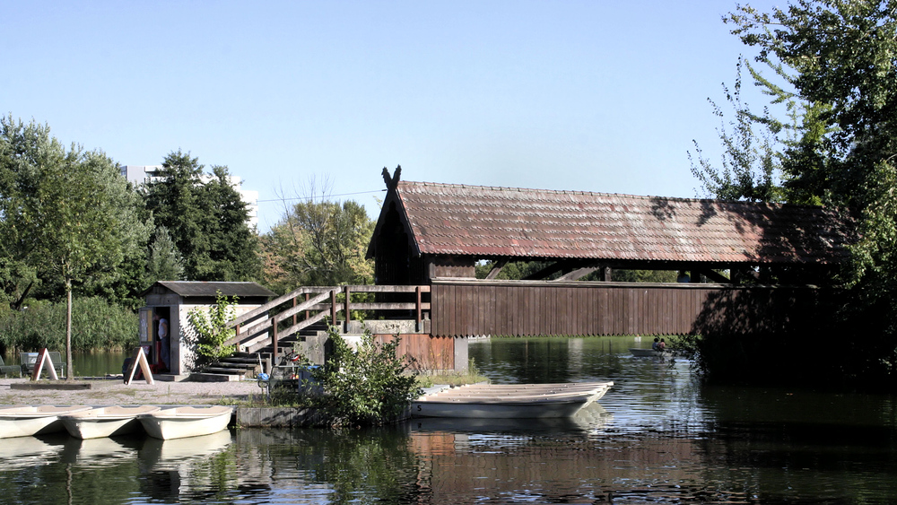 Brücke zum Bootssteg