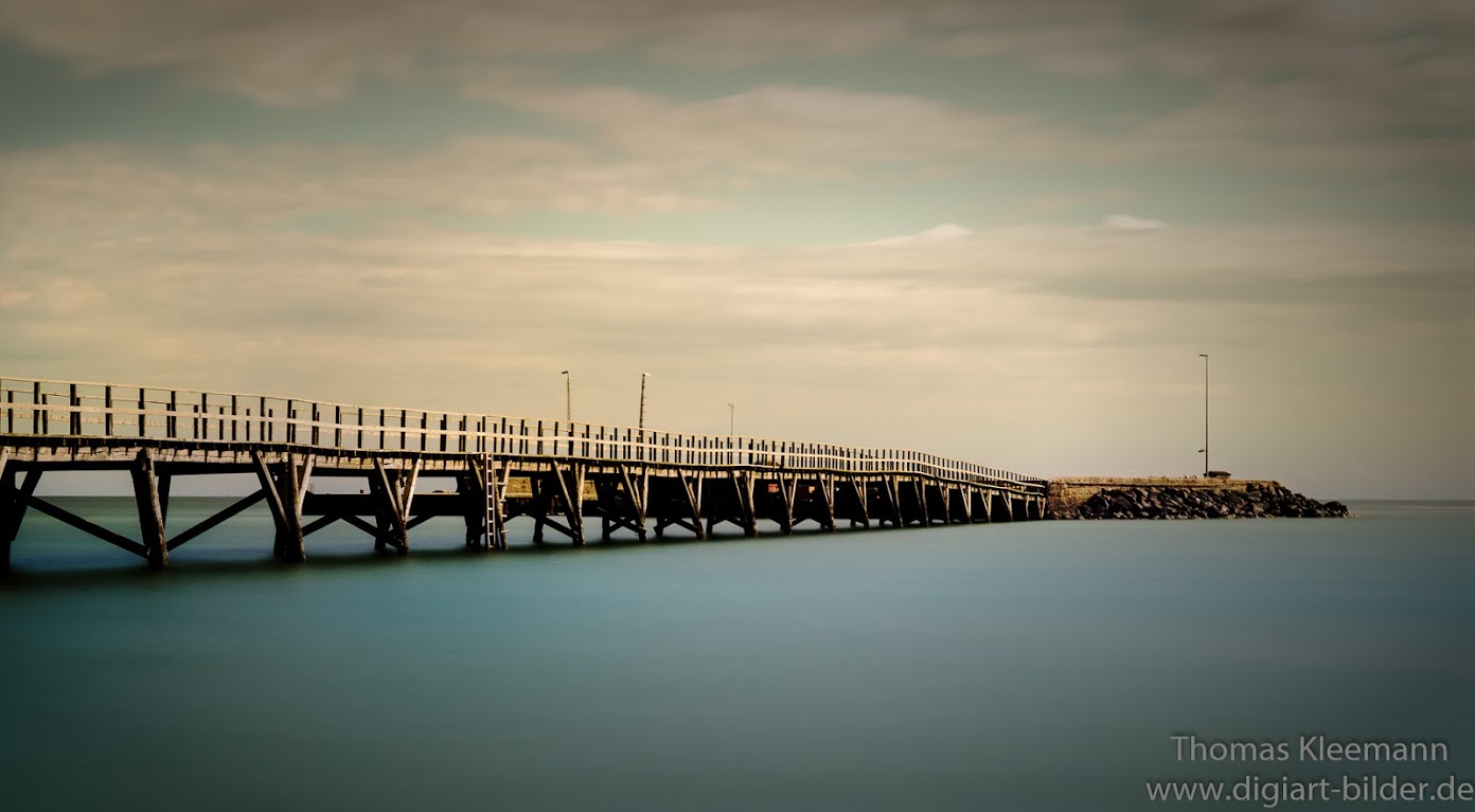 Brücke zum Hafen von Arnager (Bornholm)