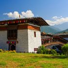 Brücke zum Punakha-Dzong...