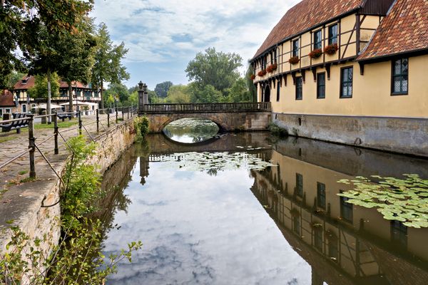 Brücke zum Schloss von Burg Steinfurt