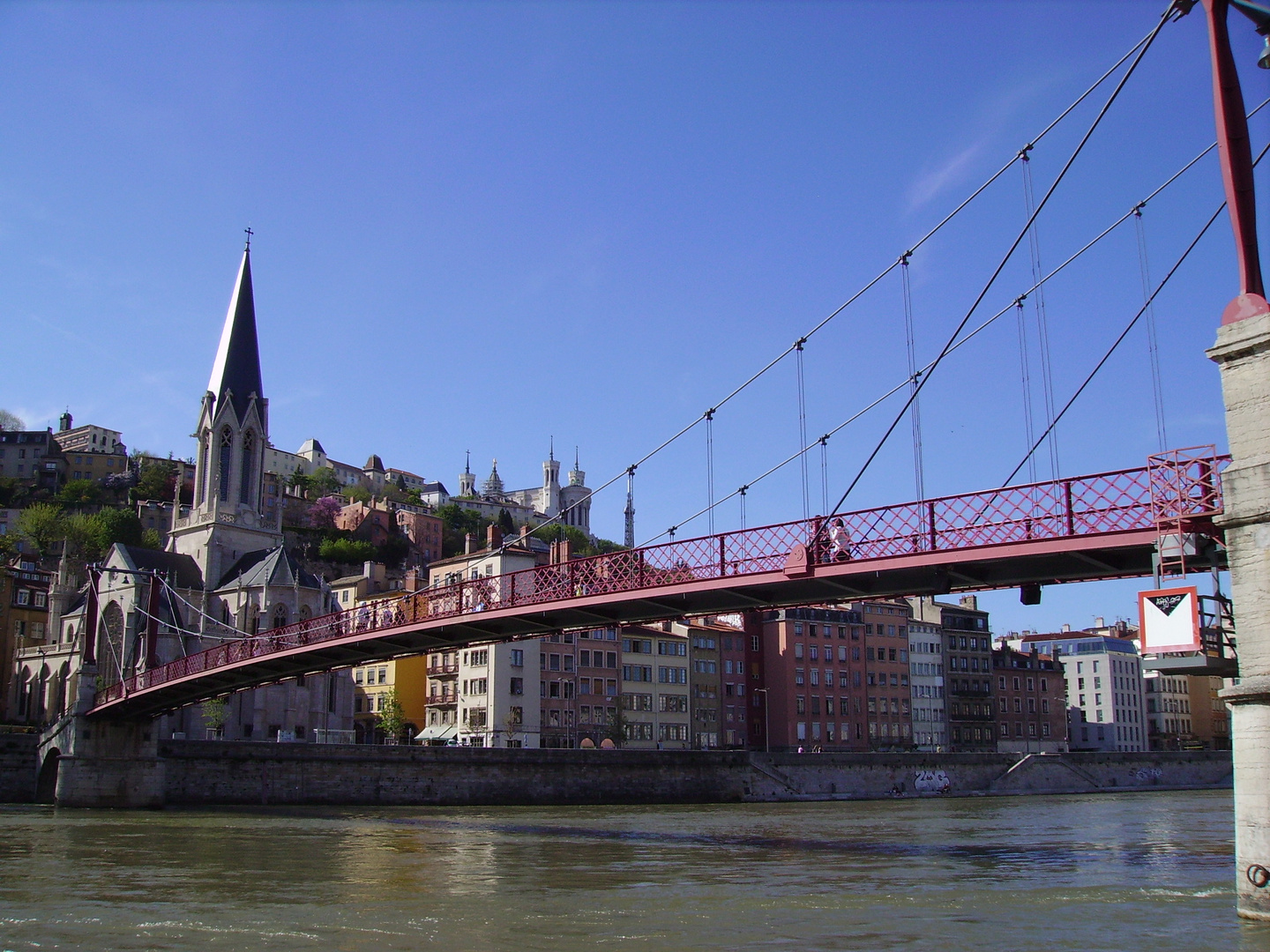 Brücke zur Altstadt: pont a vieux lyon